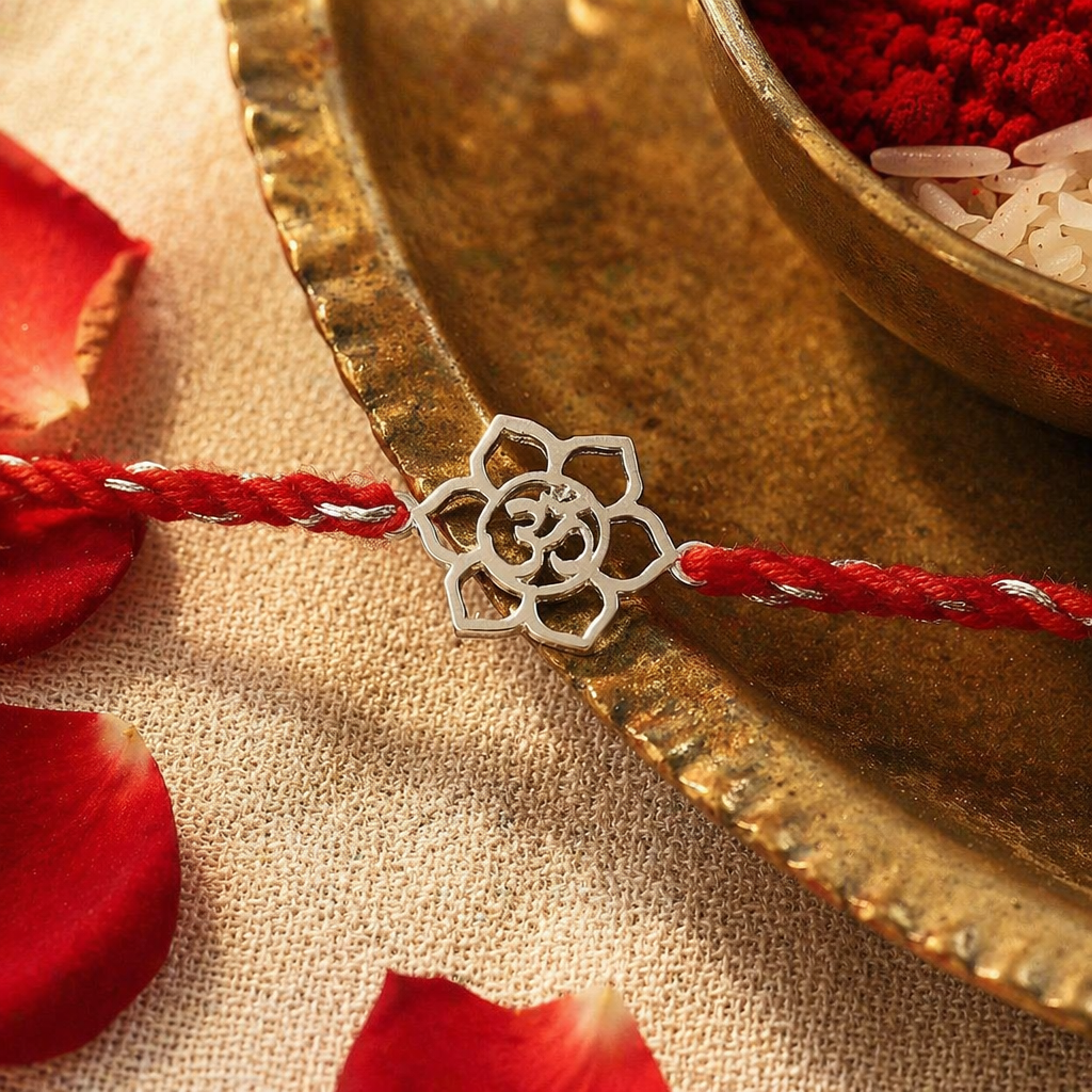 Handcrafted Silver Rudra — Rakhi