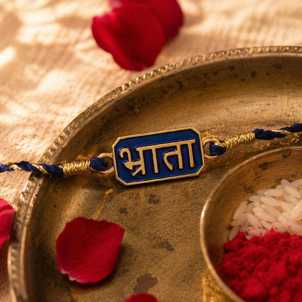 Bhrata Brass — Hand-Braided Rakhi