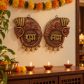 Gajmukh: Elephant Shubh Labh Terracotta Hangings