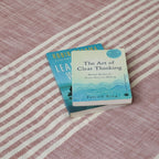 Double Bed Cover Handwoven with premium cotton in Pink and Off-white in a Striped design | Queen Size 90 x 108 inches