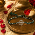 Filigree Bloom — Silver Rakhi for Brother