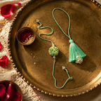 Sage Tassel — Hand-Strung Rakhi & Lumba