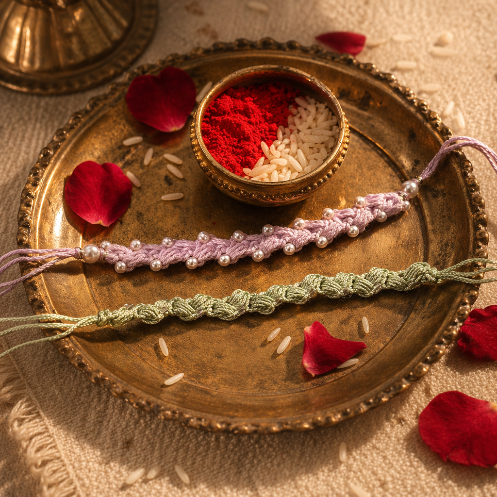 Hand-Crocheted — Pearl Lumba Rakhi