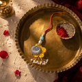 Handcrafted Sterling Silver — Sea Shell Lumba Rakhi