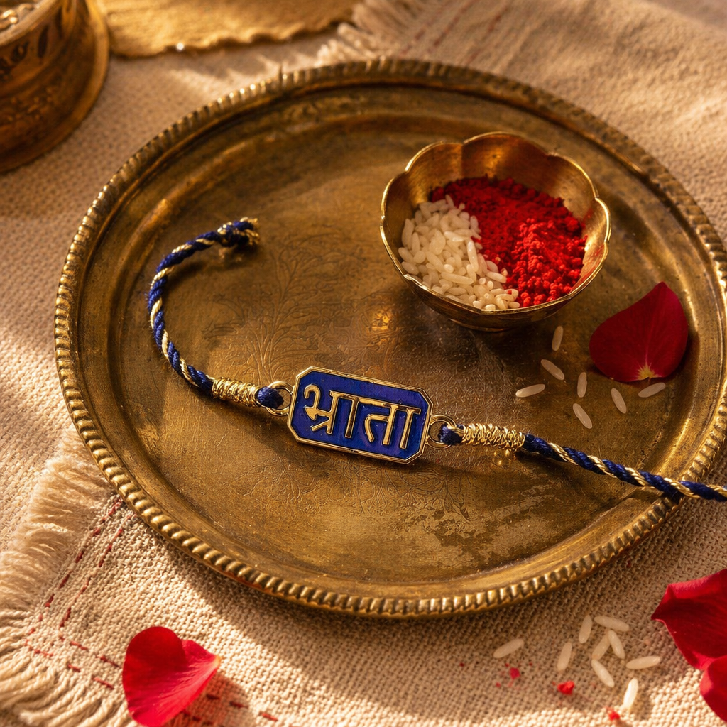 Bhrata Brass — Hand-Braided Rakhi