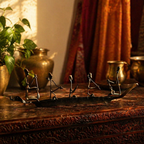Bastar Naav Wrought Iron Tribal Boat, Tribal Stories. Handmade in India by House of Taraasha.