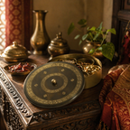 Kanjeevaram Brass Antique Masala Dabba, The Brass Atelier. Handmade in India by House of Taraasha.