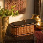 Kashmir Willow Wicker Bread Box, The Wicker House. Handmade in India by House of Taraasha.