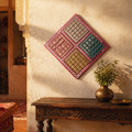 Lippan Dazzle Multicolour Mud and Mirror Wall Art, The Art Wall. Handmade in India by House of Taraasha.