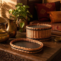 Kashmir Willow Storage Box & Serving Tray, The Brass Atelier. Handmade in India by House of Taraasha.