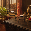 Iron Deer Bastar Lohshilp Wrought Iron Tea Lights, Still Light. Handmade in India by House of Taraasha.