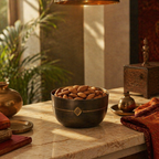 Kanjeevaram Antique Brass Condiment Bowl, The Brass Atelier. Handmade in India by House of Taraasha.
