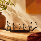 Bastar Naav Wrought Iron Tribal Boat, Tribal Stories. Handmade in India by House of Taraasha.