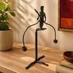 Bastar Balance Wrought Iron Figurine, Tribal Stories. Handmade in India by House of Taraasha.