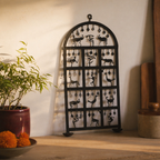 Bastar Forest Wrought Iron Tealight Stand, Still Light. Handmade in India by House of Taraasha.