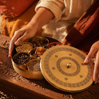 Kanjeevaram Premium Pure Brass Masala Dabba, The Brass Atelier. Handmade in India by House of Taraasha.