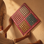 Lippan Dazzle Multicolour Mud and Mirror Wall Art, The Art Wall. Handmade in India by House of Taraasha.