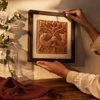 Harappan Seal Terracotta Peepul Tree Replica, The Art Wall. Handmade in India by House of Taraasha.