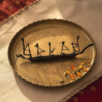 Bastar Naav Wrought Iron Tribal Boat, Tribal Stories. Handmade in India by House of Taraasha.