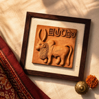 Harappan Bull Seal Molela Terracotta Replica, The Art Wall. Handmade in India by House of Taraasha.