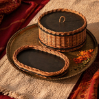 Kashmir Willow Storage Box & Serving Tray, The Brass Atelier. Handmade in India by House of Taraasha.