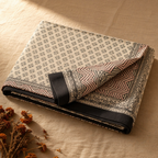 Bagru Floral Cotton Bedsheet with Pillow Covers, The Linen Room. Handmade in India by House of Taraasha.
