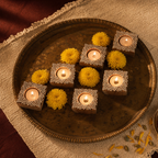 Carved Diya Hand-Engraved Wooden Tea Light Holders, Still Light. Handmade in India by House of Taraasha.
