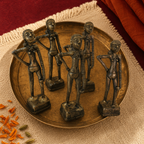 Dhokra Dancing Girl Harappan Replica in Brass, Tribal Stories. Handmade in India by House of Taraasha.