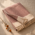 Chevron Pink Handwoven Pure Cotton Throw, The Linen Room. Handmade in India by House of Taraasha.