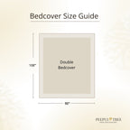 Pure Cotton Bed Cover | Queen Size | Navy Blue and Brick Red |Handprinted | Chintz Collection