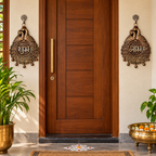 Mor Jodi: Peacock Shubh Labh Terracotta Wall Hangings